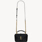 Saint Laurent College Mini Chain Bag In Shiny Crackled Leather
