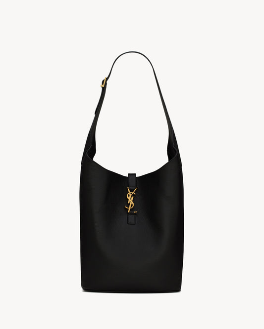 Saint Laurent LE 5 À 7 Hobo In Grained Leather