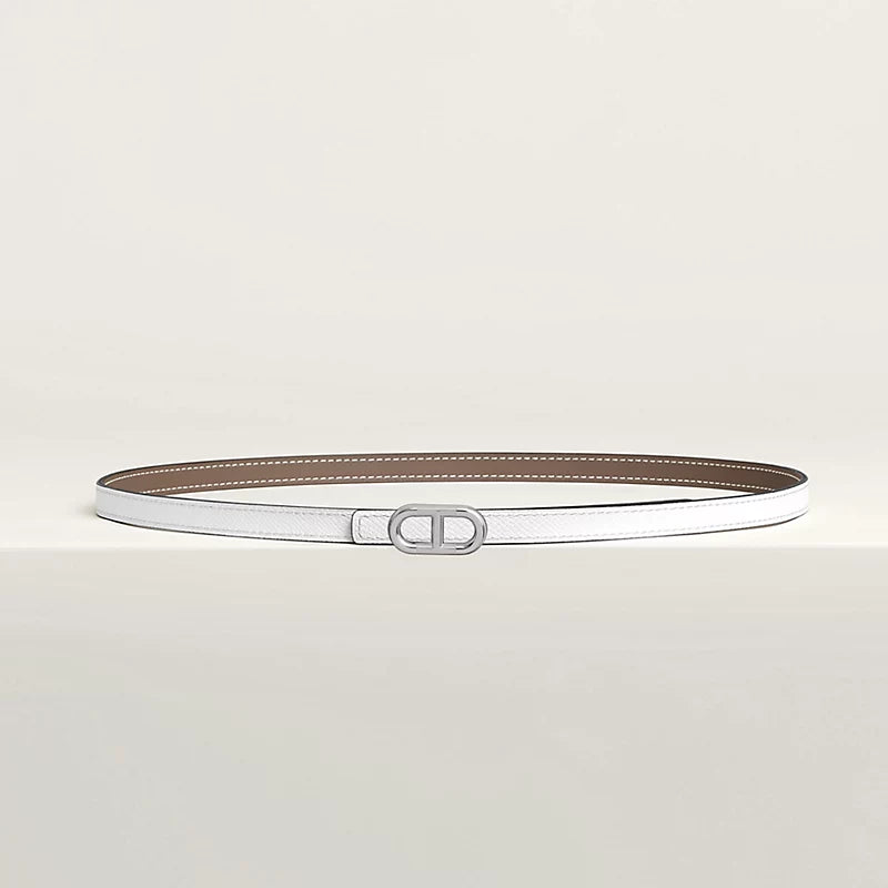 Maillon H Belt Buckle & Reversible Leather Strap 13 MM
