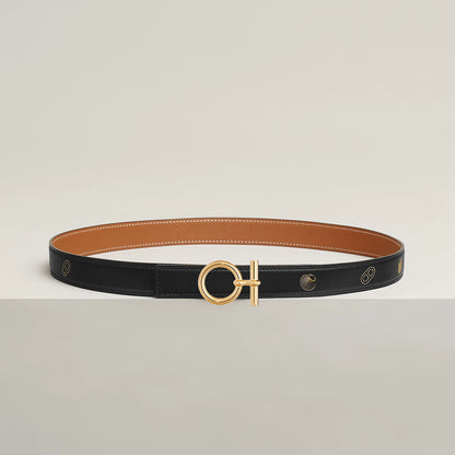 FLOT BELT BUCKLE & REVERSIBLE LEATHER STRAP 24 MM