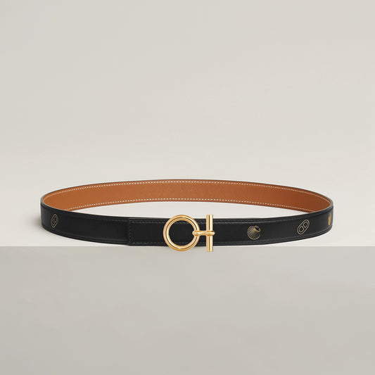FLOT BELT BUCKLE & REVERSIBLE LEATHER STRAP 24 MM