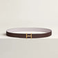 H Torsade Belt Buckle & Reversible Leather Strap 24 MM