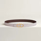 Maillon Torsade Belt Buckle & Reversible Leather Strap 24 MM