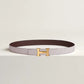Mini H Belt Buckle & Reversible Leather Strap 24 MM