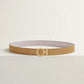 Flot belt Buckle & Hermès Sur Mer Reversible Leather Strap 24 MM