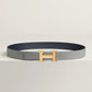 H Belt Buckle & Reversible Leather Strap 32 MM