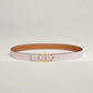 Maillon Torsade Belt Buckle & Reversible Leather Strap 24 MM