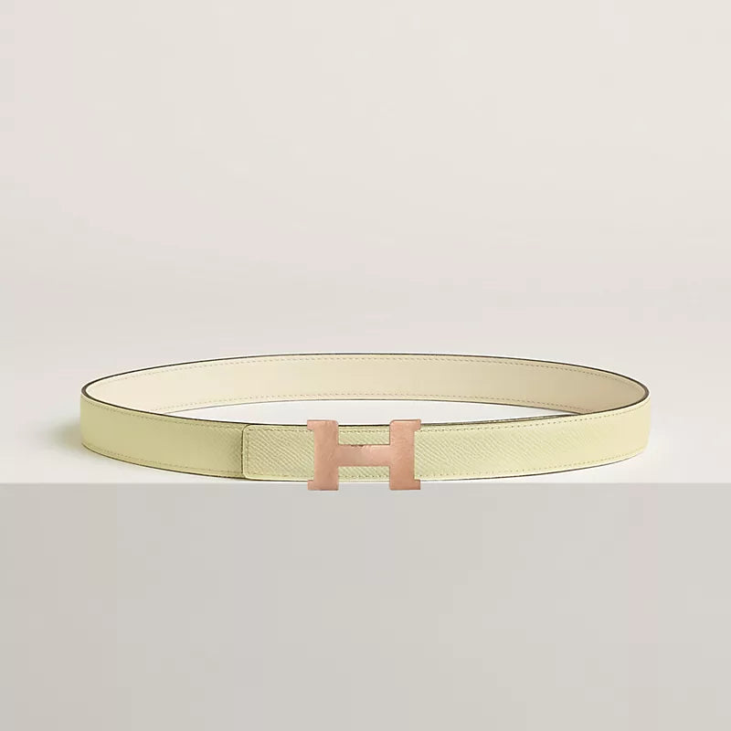 Mini Constance Martelee Belt Buckle & Hermès Sur Mer Reversible Leather Strap 24 MM