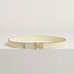 H au Carre Twist Belt Buckle & Reversible Leather Strap 24 MM