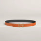H au Carre Twist Belt Buckle & Reversible Leather Strap 24 MM