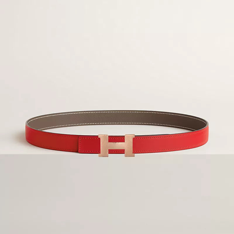 Mini Constance Martelee Belt Buckle & Hermès Sur Mer Reversible Leather Strap 24 MM