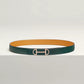 Gamma Belt Buckle & Reversible Leather Strap 24 MM