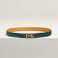 H au Carre Twist Belt Buckle & Reversible Leather Strap 24 MM