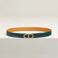 Maillon Torsade Belt Buckle & Reversible Leather Strap 24 MM