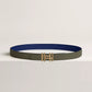 H au Carre Twist Belt Buckle & Reversible Leather Strap 24 MM