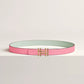 H au Carre Twist Belt Buckle & Reversible Leather Strap 24 MM