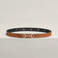 Gamma Belt Buckle & Reversible Leather Strap 24 MM