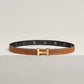 Mini H Belt Buckle & Reversible Leather Strap 24 MM