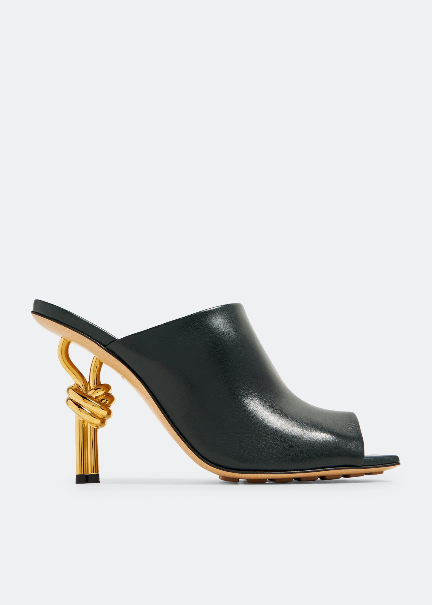 Brown - Black BOTTEGA VENETA  Knot mules
