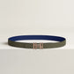 H AU CARRE TWIST BELT BUCKLE & REVERSIBLE LEATHER STRAP 24 MM