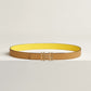 H AU CARRE TWIST BELT BUCKLE & REVERSIBLE LEATHER STRAP 24 MM
