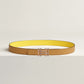H AU CARRE TWIST BELT BUCKLE & REVERSIBLE LEATHER STRAP 24 MM