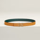 H AU CARRE TWIST BELT BUCKLE & REVERSIBLE LEATHER STRAP 24 MM