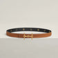 H EQUESTRE BELT BUCKLE & REVERSIBLE LEATHER STRAP 24 MM