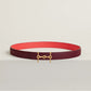 H EQUESTRE BELT BUCKLE & REVERSIBLE LEATHER STRAP 24 MM
