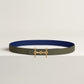H EQUESTRE BELT BUCKLE & REVERSIBLE LEATHER STRAP 24 MM