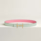 H EQUESTRE BELT BUCKLE & REVERSIBLE LEATHER STRAP 24 MM
