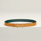 H EQUESTRE BELT BUCKLE & REVERSIBLE LEATHER STRAP 24 MM