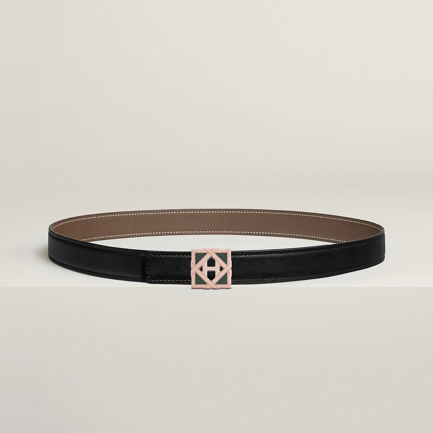 H ROSERAIE BELT BUCKLE & REVERSIBLE LEATHER STRAP 24 MM