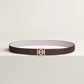 H ROSERAIE BELT BUCKLE & REVERSIBLE LEATHER STRAP 24 MM