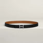 H TORSADE BELT BUCKLE & REVERSIBLE LEATHER STRAP 24 MM