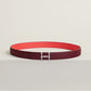 H TORSADE BELT BUCKLE & REVERSIBLE LEATHER STRAP 24 MM