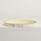 H TORSADE BELT BUCKLE & REVERSIBLE LEATHER STRAP 24 MM