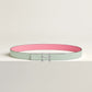 H TORSADE BELT BUCKLE & REVERSIBLE LEATHER STRAP 24 MM