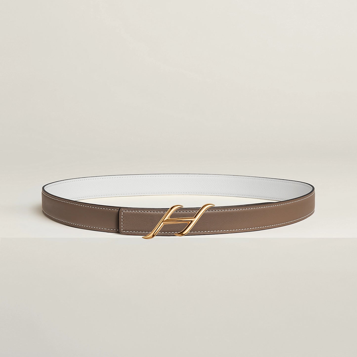HDN BELT BUCKLE & REVERSIBLE LEATHER STRAP 24 MM
