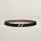 HDN BELT BUCKLE & REVERSIBLE LEATHER STRAP 24 MM