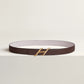 HDN BELT BUCKLE & REVERSIBLE LEATHER STRAP 24 MM