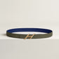 HDN BELT BUCKLE & REVERSIBLE LEATHER STRAP 24 MM