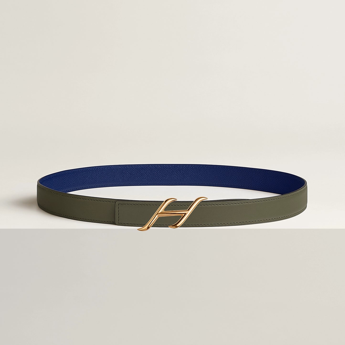 HDN BELT BUCKLE & REVERSIBLE LEATHER STRAP 24 MM
