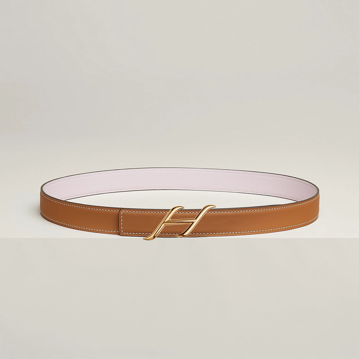 HDN BELT BUCKLE & REVERSIBLE LEATHER STRAP 24 MM