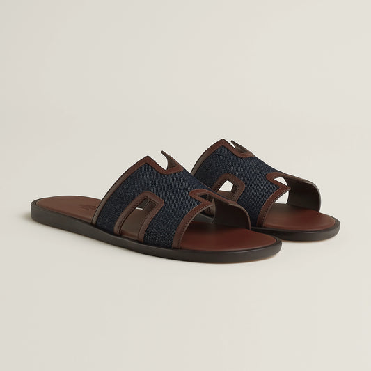 Bleu Brut / Chocolat-Izmir Sandal