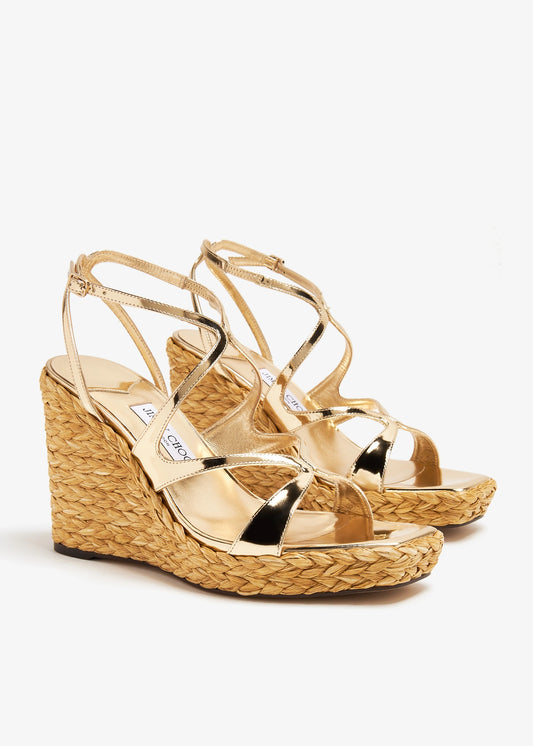JIMMY CHOO  Ayla 110 wedge sandals