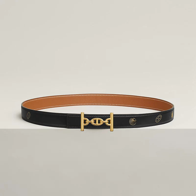 Lagune Belt Buckle & Reversible Leather Strap 24 MM