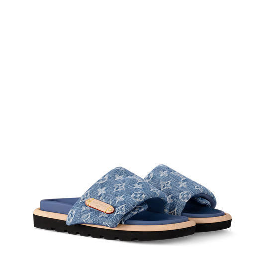 Blue - Pool Pillow Flat Comfort Mule