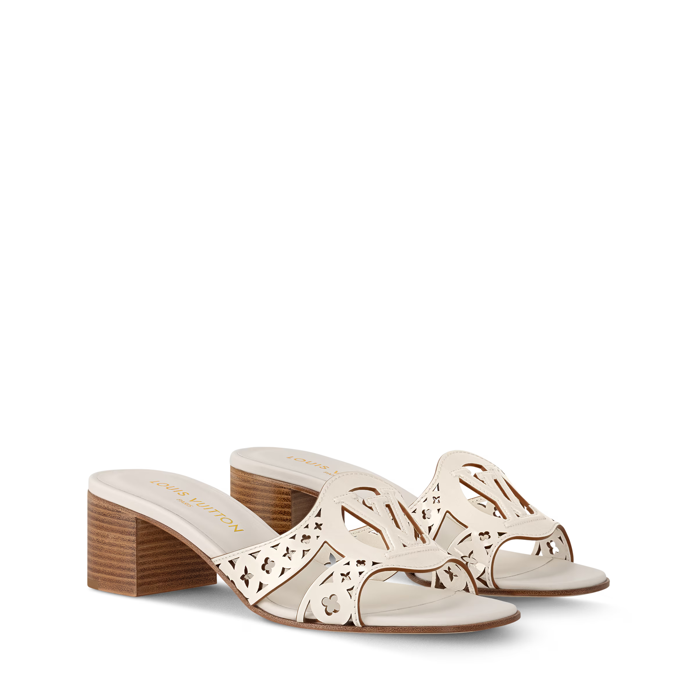 LOUIS VUITTON ホワイト ミュール　みこ LV Isola Mule – Elegant Boutique