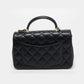 Classic Quilted Flap Bag with Top Handle